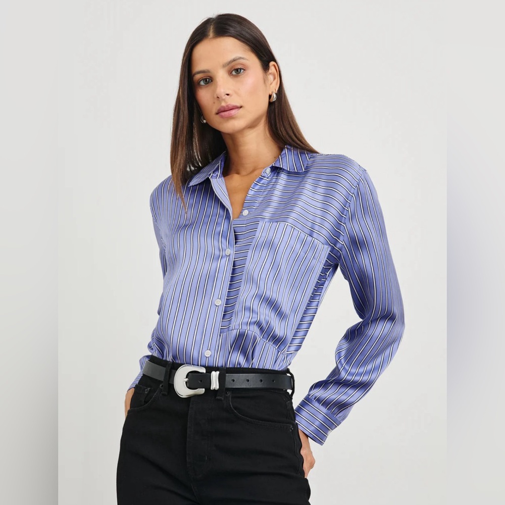 Rails Spencer Shirt in Moonlight Stripe